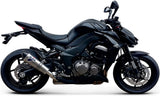 Double Sortie D'Échappement Homologuée Au Niveau Sonore Conical Titanium Carbon Cap - Termignoni Compatible Avec Kawasaki Z 1000 (2010-2014)