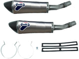 Double Sortie D'Échappement Homologuée Au Niveau Sonore Conical Titanium Carbon Cap - Termignoni Compatible Avec Kawasaki Z 1000 (2010-2014)