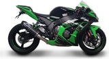 Système D'Échappement Complet Sans Homologation Acoustique Relevance Carbon Carbon Cap - Termignoni Compatible Avec Kawasaki Zx-10R (2010-2018)