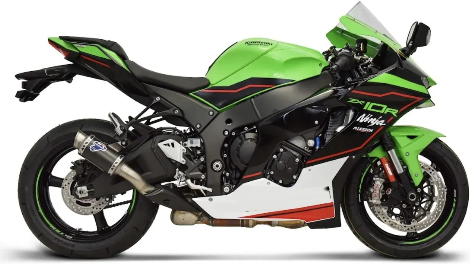 Échappement Sans Homologation Sonore Gp Carbon - Termignoni Compatible Avec Kawasaki Zx 10R - Rr (2020-2023)