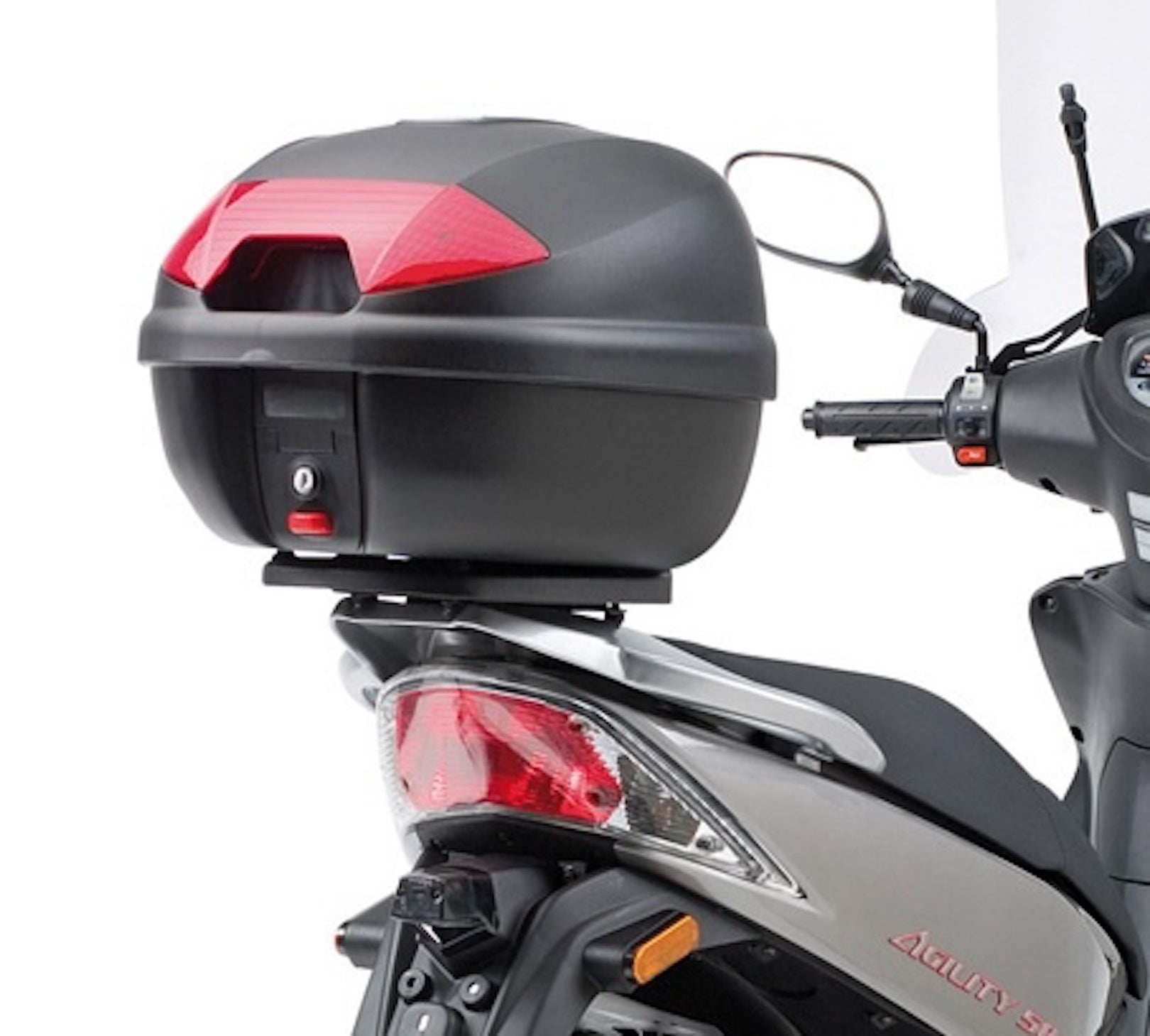 Top Case K47Nt Manta 47 Lt + Rear-Rack Monolock - Kappa Moto Compatible With Kymco Agility 150 - 200 R16 (2008-2013)