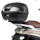 Top Case K30N 30 Lt + Rear-Rack Monolock - Kappa Moto Compatible With Piaggio Beverly 350 Ie (2010-2020)