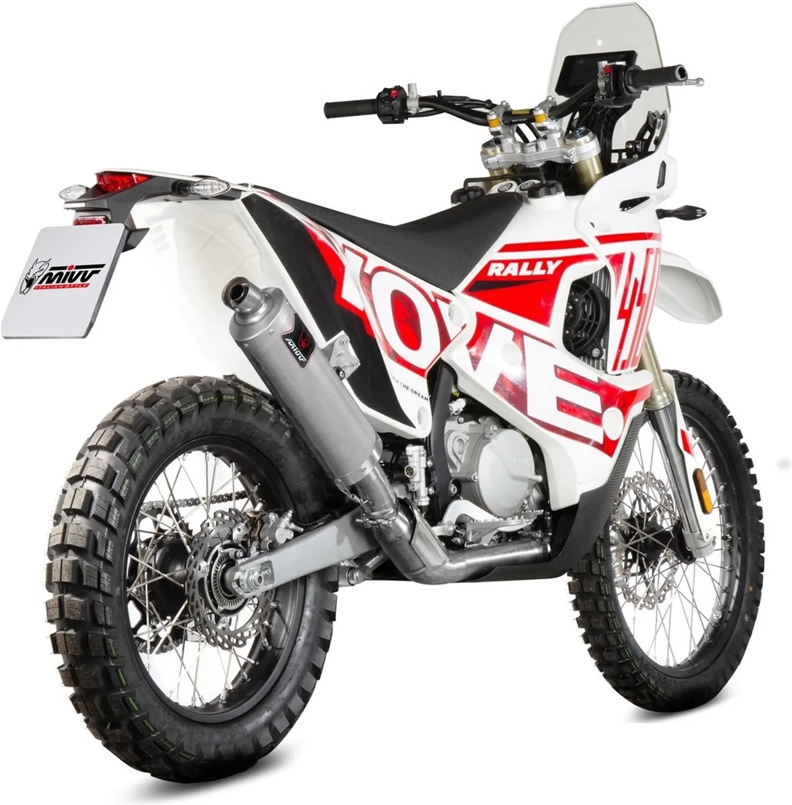 Système D'Échappement Homologué Au Niveau Sonore Dakar Acier - Mivv Compatible Avec Kove Moto 450 Rally (2023-2024)