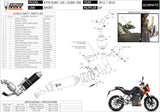 Complete Non-Catalytic Exhaust System With Sound Certification Gp Steel Black - Mivv Compatible With Ktm 200 Duke (2012-2014)