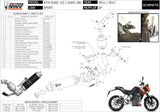 Système D'Échappement Complet Sans Catalyseur Et Homologué Au Niveau Sonore Gp Acier Noir - Mivv Compatible Avec Ktm 125 Duke (2011-2016)
