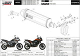 Système D'Échappement Homologué Au Niveau Sonore Speed Edge Acier Noir Carbon - Mivv Compatible Avec Ktm 1290 Adventure (2015-2020)