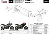 Exhaust Tip With Noise Certification Speed Edge Stainless Steel Carbon - Mivv Compatible With Ktm 1290 Adventure (2015-2020)