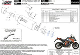 Exhaust Tip With Noise Certification Gppro Titanium - Mivv Compatible With Ktm 1290 Superduke Gt (2016-2024)
