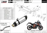 Système D'Échappement Non Catalysé Et Homologué Au Niveau Sonore Suono Acier Carbon - Mivv Compatible Avec Ktm 1290 Superduke Gt (2016-2024)