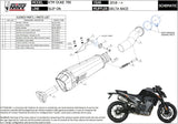 Système D'Échappement Homologué Au Niveau Sonore Delta Race Acier Carbon - Mivv Compatible Avec Ktm 790 Duke (2018-2020)