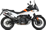 Système D'Échappement Homologué Au Niveau Sonore Dakar Acier Noir - Mivv Compatible Avec Ktm 890 Adventure - R (2020-2024)