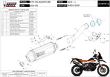 Exhaust Tip With Noise Certification Speed Edge Steel Black Carbon - Mivv Compatible With Ktm 790 Adventure (2019-2020)