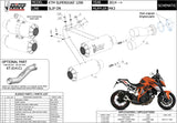 Double Sortie D'Échappement Non Catalysée Avec Homologation Acoustique Mk3 Acier - Mivv Compatible Avec Ktm Duke 1290 (2014-2019)