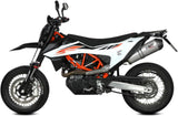 Système D'Échappement Non Catalysé Et Sans Homologation Acoustique Oval Titanium Carbon - Mivv Compatible Avec Ktm 690 Smc R (2020-2024)