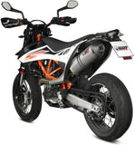 Système D'Échappement Non Catalysé Et Sans Homologation Acoustique Oval Titanium Carbon - Mivv Compatible Avec Ktm 690 Smc R (2020-2024)