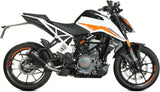 Système D'Échappement Complet Sans Catalyseur Et Homologué Au Niveau Sonore X-M1 Acier Noir - Mivv Compatible Avec Ktm 390 Duke (2021-2023)