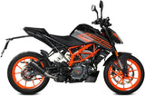 Système D'Échappement Homologué Au Niveau Sonore X-M1 Acier Noir - Mivv Compatible Avec Ktm 125 Duke (2021-2023)
