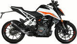 Système D'Échappement Complet Sans Catalyseur Et Homologué Au Niveau Sonore Gppro Acier Noir - Mivv Compatible Avec Ktm 390 Duke (2021-2023)