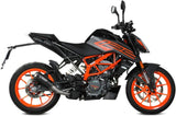 Système D'Échappement Non Catalysé Et Sans Homologation Acoustique Mk3 Acier Noir - Mivv Compatible Avec Ktm 125 Duke (2021-2023)