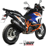 Système D'Échappement Homologué Au Niveau Sonore Speed Edge Acier Noir Carbon - Mivv Compatible Avec Ktm 1290 Super Adventure - R - S - T (2021-2024)
