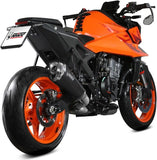 Système D'Échappement Homologué Au Niveau Sonore Delta Race Acier Noir Carbon - Mivv Compatible Avec Ktm 990 Duke (2024)