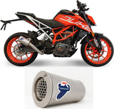 Échappement Sans Homologation Sonore Gp2R-R Acier Inox - Termignoni Compatible Avec Ktm 390 Duke (2017-2019)