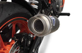 Exhaust Tip Without Sound Certification Gp Carbon - Termignoni Compatible With Ktm 390 Duke (2017-2019)