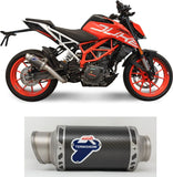 Échappement Sans Homologation Sonore Gp Carbon - Termignoni Compatible Avec Ktm 390 Duke (2017-2019)