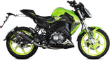 Système D'Échappement Complet Avec Catalyseur Et Homologation Acoustique Gp Acier Noir - Mivv Compatible Avec Keeway Rkf 125 (2021-2024)