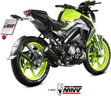 Système D'Échappement Complet Non Catalysé Et Sans Homologation Acoustique X-M1 Acier Noir - Mivv Compatible Avec Keeway Rkf 125 (2021-2024)