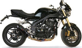 Système D'Échappement Homologué Au Niveau Sonore Furore Aluminium Noir - Gpr Compatible Avec Triumph Speed Triple 1050 (2005-2006)
