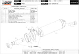 Système D'Échappement Non Catalysé Et Homologué Au Niveau Sonore Oval Carbon Carbon - Mivv Compatible Avec Moto Guzzi Griso 850 (2006-2011)