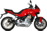 Système D'Échappement Complet Sans Catalyseur Et Homologué Au Niveau Sonore Gppro Carbon - Mivv Compatible Avec Moto Guzzi V 100 Mandello 1000 (2022-2024)