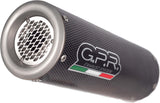 Exhaust Tip With Noise Certification M3 Carbon Look - Gpr Compatible With Bmw R Nine T 1200 Urban G - S (2017-2019)