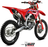 Complete Non-Catalytic Exhaust System With Fim Certification Str1 Titanium Carbon - Mivv Compatible With Honda Crf 450 (2021-2024)