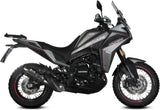 Système D'Échappement Homologué Au Niveau Sonore Suono Acier Noir Carbon - Mivv Compatible Avec Moto Morini X-Cape 649 (2021-2024)