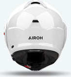 Casque Modulable Pour Moto Airoh Mathisse Ii - Mth214 Thermoplastic Hrt Blanc Gloss Color Taille M