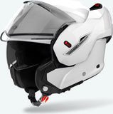 Casque Modulable Pour Moto Airoh Mathisse Ii - Mth214 Thermoplastic Hrt Blanc Gloss Color Taille S