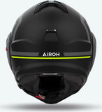 Casque Modulable Pour Moto Airoh Mathisse Ii - Mth2G31 Thermoplastic Hrt Jaune Mat Genius Taille L
