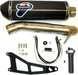 Système D'Échappement Complet Non Catalysé Et Sans Homologation Acoustique Relevance Carbon Ct Carbon Cap - Termignoni Compatible Avec Mv Agusta F3 675 (2012-2020)