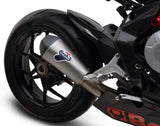 Exhaust Tip Without Sound Certification Relevance Titanium Carbon Cap - Termignoni Compatible With Mv Agusta F3 675 (2012-2020)