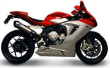 Échappement Sans Homologation Sonore Relevance Titanium Carbon Cap - Termignoni Compatible Avec Mv Agusta F3 800 (2012-2020)