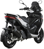 Catalytic Exhaust Tip With Sound Certification Mover Steel Black - Mivv Compatible With Aprilia Sr 200 Gt (2022-2024)