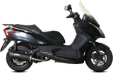 Système D'Échappement Complet Avec Catalyseur Et Homologation Acoustique Mover Acier Noir - Mivv Compatible Avec Kymco Downtown 125 (2009-2016)