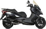 Système D'Échappement Complet Avec Catalyseur Et Homologation Acoustique Mover Acier Noir - Mivv Compatible Avec Kymco Downtown 300 (2009-2017)