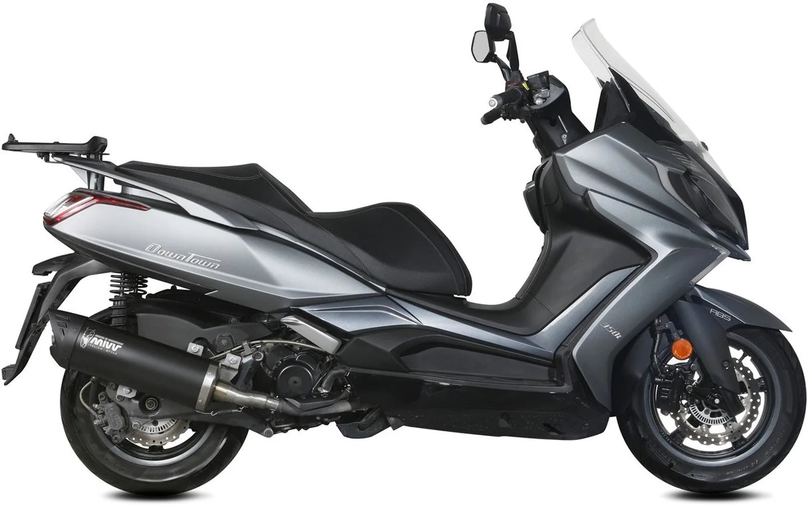 Système D'Échappement Catalytique Avec Homologation Acoustique Mover Acier Noir - Mivv Compatible Avec Kymco Downtown 350 (2016-2020)