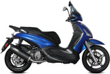 Système D'Échappement Complet Non Catalysé Et Sans Homologation Acoustique Mover Acier Noir - Mivv Compatible Avec Piaggio Beverly 350 (2017-2020)