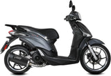 Système D'Échappement Complet Avec Catalyseur Et Homologation Acoustique Mover Acier Noir - Mivv Compatible Avec Piaggio Liberty 125 (2019-2024)