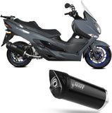 Système D'Échappement Catalytique Avec Homologation Acoustique Mover Acier Noir - Mivv Compatible Avec Suzuki An 400 Burgman (2022-2024)