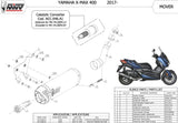 Système D'Échappement Non Catalysé Et Sans Homologation Acoustique Mover Acier Noir - Mivv Compatible Avec Yamaha X-Max 400 (2017-2020)